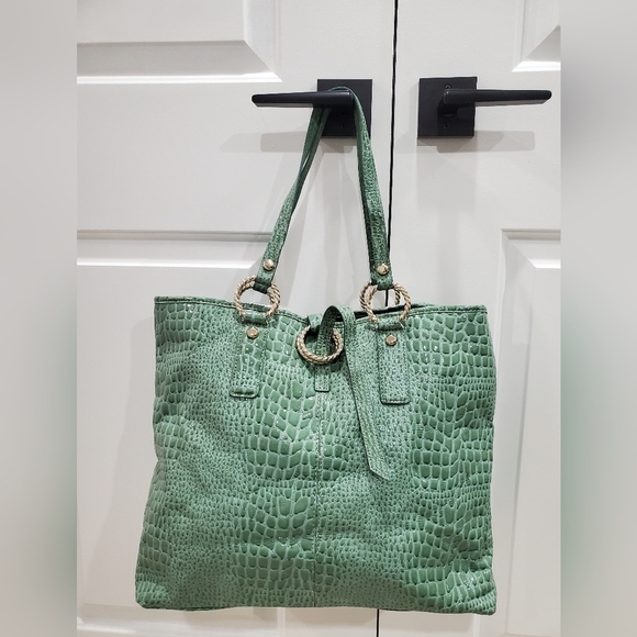 Ivanka Trump Croc Simulated Leather Tote - Picture 2 of 14